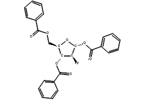 (2R,3S,4R,5R)-5-((BENZOYLOXY)METHYL)-3-FLUOROTETRAHYDROFURAN-2,4-DIYL DIBENZOATE structure, CAS 124152-17-6