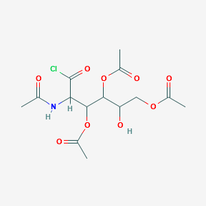 (2R,3S,4R,5R)-5-ACETAMIDO-6-CHLORO-2-HYDROXY-6-OXOHEXANE-1,3,4-TRIYL TRIACETATE structure, CAS 109581-83-1