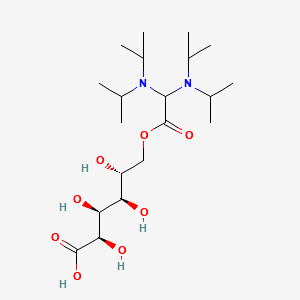 (2R,3S,4R,5R)-6-(2,2-BIS(DIISOPROPYLAMINO)ACETOXY)-2,3,4,5-TETRAHYDROXYHEXANOIC ACID structure, CAS 13149-69-4