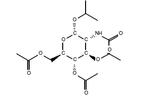 (2R,3S,4R,5R,6S)-5-ACETAMIDO-2-(ACETOXYMETHYL)-6-(4-NITROPHENOXY)TETRAHYDRO-2H-PYRAN-3,4-DIYL DIACETATE structure, CAS 13089-27-5