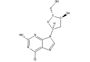 (2R,3S,5S)-5-(2-AMINO-6-CHLORO-9H-PURIN-9-YL)-2-(HYDROXYMETHYL)TETRAHYDROFURAN-3-OL structure, CAS 120595-72-4