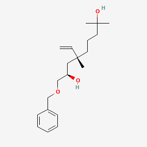 (2R,4R)-1-(BENZYLOXY)-4,8-DIMETHYL-4-VINYLNONANE-2,8-DIOL structure, CAS 130675-14-8