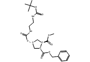 (2R,4R)-1-BENZYL 2-ETHYL 4-(TOSYLOXY)PYRROLIDINE-1,2-DICARBOXYLATE structure, CAS 130830-60-3