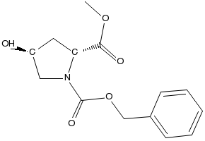 (2R,4S)-1-BENZYL 2-METHYL 4-HYDROXYPYRROLIDINE-1,2-DICARBOXYLATE structure, CAS 79433-95-7