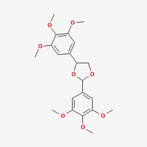 (2R,4S)-2,4-BIS(3,4,5-TRIMETHOXYPHENYL)-1,3-DIOXOLANE structure, CAS 116673-47-3