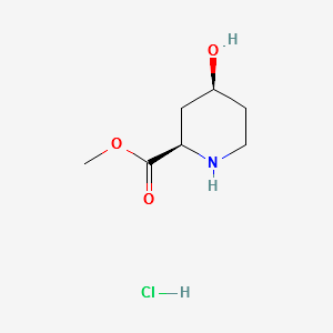 (2R,4S)-METHYL 4-HYDROXYPIPERIDINE-2-CARBOXYLATE HYDROCHLORIDE structure, CAS 175671-44-0