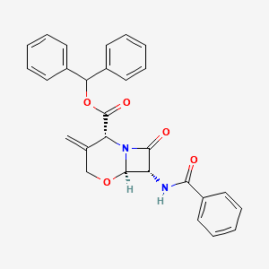 (2R,6R,7R)-BENZHYDRYL 7-BENZAMIDO-3-METHYLENE-8-OXO-5-OXA-1-AZABICYCLO[4.2.0]OCTANE-2-CARBOXYLATE structure, CAS 67977-91-7