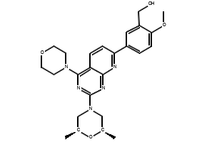 (2R,6S)-4-(7-CHLORO-4-MORPHOLINOPYRIDO[2,3-D]PYRIMIDIN-2-YL)-2,6-DIMETHYLMORPHOLINE structure, CAS 938443-23-3