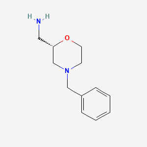 (2S)-4-(PHENYLMETHYL)-2-MORPHOLINEMETHANAMINE structure, CAS 186293-55-0