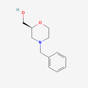 (2S)-4-(PHENYLMETHYL)-2-MORPHOLINEMETHANOL structure, CAS 132073-82-6