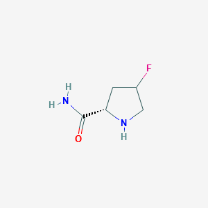(2S)-4-FLUOROPYRROLIDINE-2-CARBOXAMIDE structure, CAS 556834-92-5