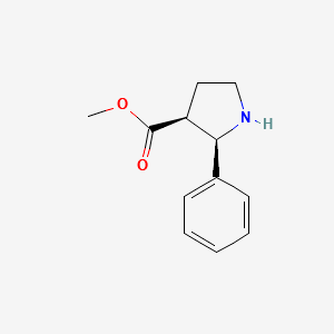 (2S,3R)-2-PHENYLPYRROLIDINE-3-CARBOXYLIC ACID structure, CAS 82959-87-3