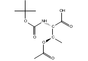 (2S,3R)-3-ACETOXY-2-((TERT-BUTOXYCARBONYL)AMINO)BUTANOIC ACID structure, CAS 45214-52-6