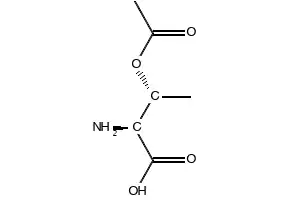 (2S,3R)-3-ACETOXY-2-AMINOBUTANOIC ACID structure, CAS 17012-42-9