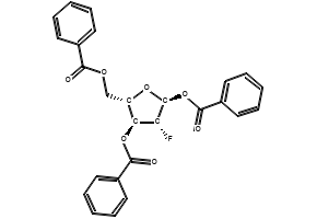 (2S,3R,4S,5S)-5-((BENZOYLOXY)METHYL)-3-FLUOROTETRAHYDROFURAN-2,4-DIYL DIBENZOATE structure, CAS 171721-00-9