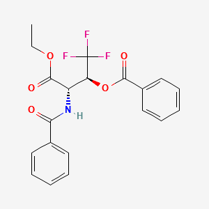 (2S,3S)-3-BENZAMIDO-4-ETHOXY-1,1,1-TRIFLUORO-4-OXOBUTAN-2-YL BENZOATE structure, CAS 1068146-75-7