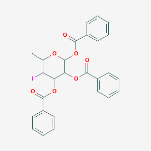 (2S,3S,4R,6S)-6-METHYLTETRAHYDRO-2H-PYRAN-2,3,4-TRIYL TRIBENZOATE structure, CAS 132867-78-8