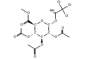 (2S,3S,4S,5R,6R)-2-(METHOXYCARBONYL)-6-(2,2,2-TRICHLORO-1-IMINOETHOXY)TETRAHYDRO-2H-PYRAN-3,4,5-TRIYL TRIBENZOATE structure, CAS 169557-99-7