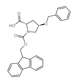 (2S,4R)-1-(((9H-FLUOREN-9-YL)METHOXY)CARBONYL)-4-(BENZYLOXY)PYRROLIDINE-2-CARBOXYLIC ACID structure, CAS 174800-02-3