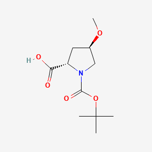 (2S,4R)-1-(TERT-BUTOXYCARBONYL)-4-METHOXYPYRROLIDINE-2-CARBOXYLIC ACID structure, CAS 83624-01-5