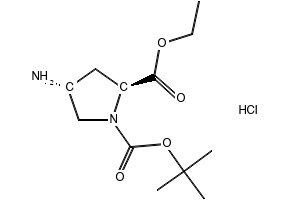 (2S,4R)-1-BOC-2-HYDROXYMETHYL-4-AMINOPYRROLIDINE HYDROCHLORIDE structure, CAS 1279038-32-2