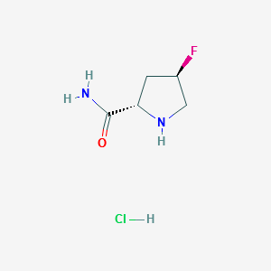 (2S,4R)-4-FLUOROPYRROLIDINE-2-CARBOXAMIDE HYDROCHLORIDE structure, CAS 796884-06-5