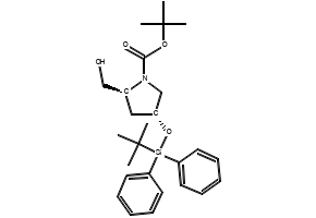 (2S,4R)-4-NITROBENZYL 2-(HYDROXYMETHYL)-4-((METHYLSULFONYL)OXY)PYRROLIDINE-1-CARBOXYLATE structure, CAS 127626-37-3