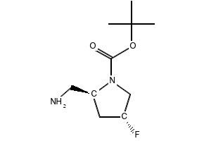 (2S,4R)-BENZYL 2-CYANO-4-FLUOROPYRROLIDINE-1-CARBOXYLATE structure, CAS 1301706-46-6
