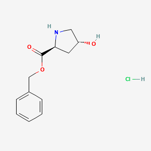 (2S,4R)-BENZYL 4-HYDROXYPYRROLIDINE-2-CARBOXYLATE HYDROCHLORIDE structure, CAS 62147-27-7