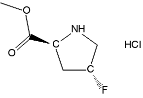 (2S,4R)-METHYL 4-FLUOROPYRROLIDINE-2-CARBOXYLATE HYDROCHLORIDE structure, CAS 58281-80-4