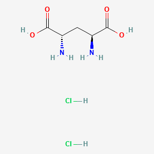 (2S,4S)-2,4-DIAMINOPENTANEDIOIC ACID DIHYDROCHLORIDE structure, CAS 159206-44-7