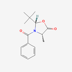 (2S,4S)-3-BENZOYL-2-(TERT-BUTYL)-4-METHYLOXAZOLIDIN-5-ONE structure, CAS 104057-64-9