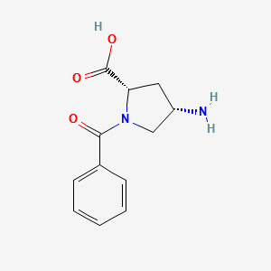(2S,4S)-4-AMINO-1-BENZOYLPYRROLIDINE-2-CARBOXYLIC ACID structure, CAS 176439-44-4
