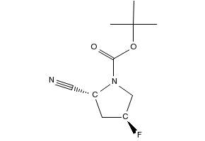 (2S,4S)-BENZYL 2-CYANO-4-FLUOROPYRROLIDINE-1-CARBOXYLATE structure, CAS 518047-78-4