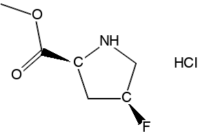 (2S,4S)-METHYL 4-FLUOROPYRROLIDINE-2-CARBOXYLATE HYDROCHLORIDE structure, CAS 58281-79-1