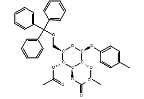 (2S,4S,5R)-TETRAHYDRO-2H-PYRAN-2,4,5-TRIYL TRIBENZOATE structure, CAS 132867-80-2