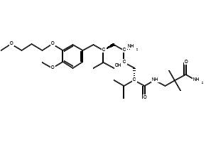 (2S,4S,5S,7S)-5-((TERT-BUTOXYCARBONYL)AMINO)-4-HYDROXY-2-ISOPROPYL-7-(4-METHOXY-3-(3-METHOXYPROPOXY)BENZYL)-8-METHYLNONANOIC ACID structure, CAS 853273-51-5