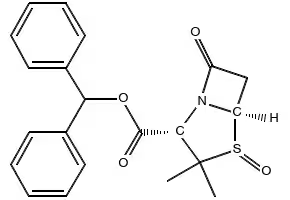 (2S,5R)-BENZHYDRYL 3,3-DIMETHYL-7-OXO-4-THIA-1-AZABICYCLO[3.2.0]HEPTANE-2-CARBOXYLATE 4-OXIDE structure, CAS 87579-78-0