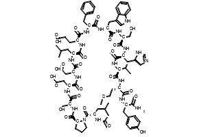 (2S,5S,8S,11S,14R,17S)-2,5-BIS((1H-INDOL-3-YL)METHYL)-17-AMINO-11-(4-AMINOBUTYL)-8-BENZYL-18-(1H-IMIDAZOL-4-YL)-14-(MERCAPTOMETHYL)-4,7,10,13,16-PENTAOXO-3,6,9,12,15-PENTAAZAOCTADECAN-1-OIC ACID structure, CAS 172546-75-7
