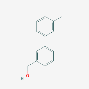 (3'-METHYL-[1,1'-BIPHENYL]-3-YL)METHANOL structure, CAS 773872-41-6