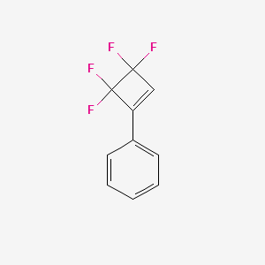 (3,3,4,4-TETRAFLUOROCYCLOBUT-1-EN-1-YL)BENZENE structure, CAS 313-28-0