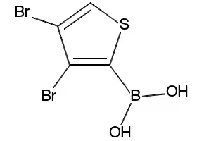 (3,4-DIBROMOTHIOPHEN-2-YL)BORONIC ACID structure, CAS 1256355-38-0