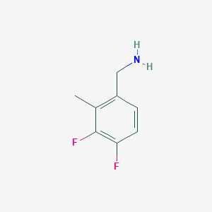 (3,4-DIFLUORO-2-METHYLPHENYL)METHANAMINE structure, CAS 847502-85-6