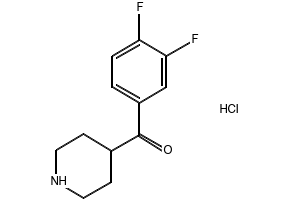 (3,4-DIFLUOROPHENYL)(PIPERIDIN-4-YL)METHANONE HYDROCHLORIDE structure, CAS 140235-26-3