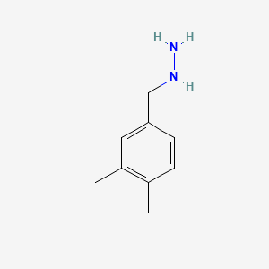 (3,4-DIMETHYLBENZYL)HYDRAZINE structure, CAS 51421-19-3