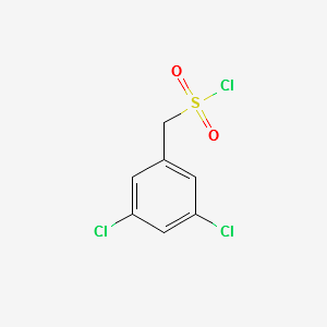 (3,5-DICHLOROPHENYL)METHANESULFONYL CHLORIDE structure, CAS 163295-70-3