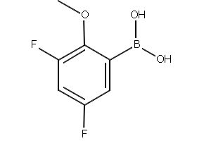 (3,5-DIFLUORO-2-METHOXYPHENYL)BORONIC ACID structure, CAS 737000-76-9
