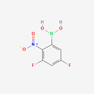 (3,5-DIFLUORO-2-NITROPHENYL)BORONIC ACID structure, CAS 1150114-60-5
