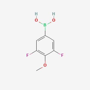 (3,5-DIFLUORO-4-METHOXYPHENYL)BORONIC ACID structure, CAS 208641-98-9