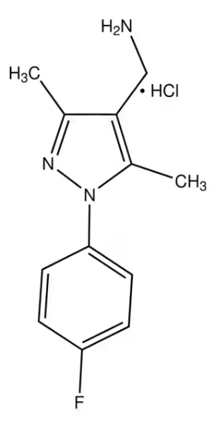 (3,5-DIMETHYL-1-PROPYL-1H-PYRAZOL-4-YL)METHANAMINE HYDROCHLORIDE structure, CAS 1006458-74-7